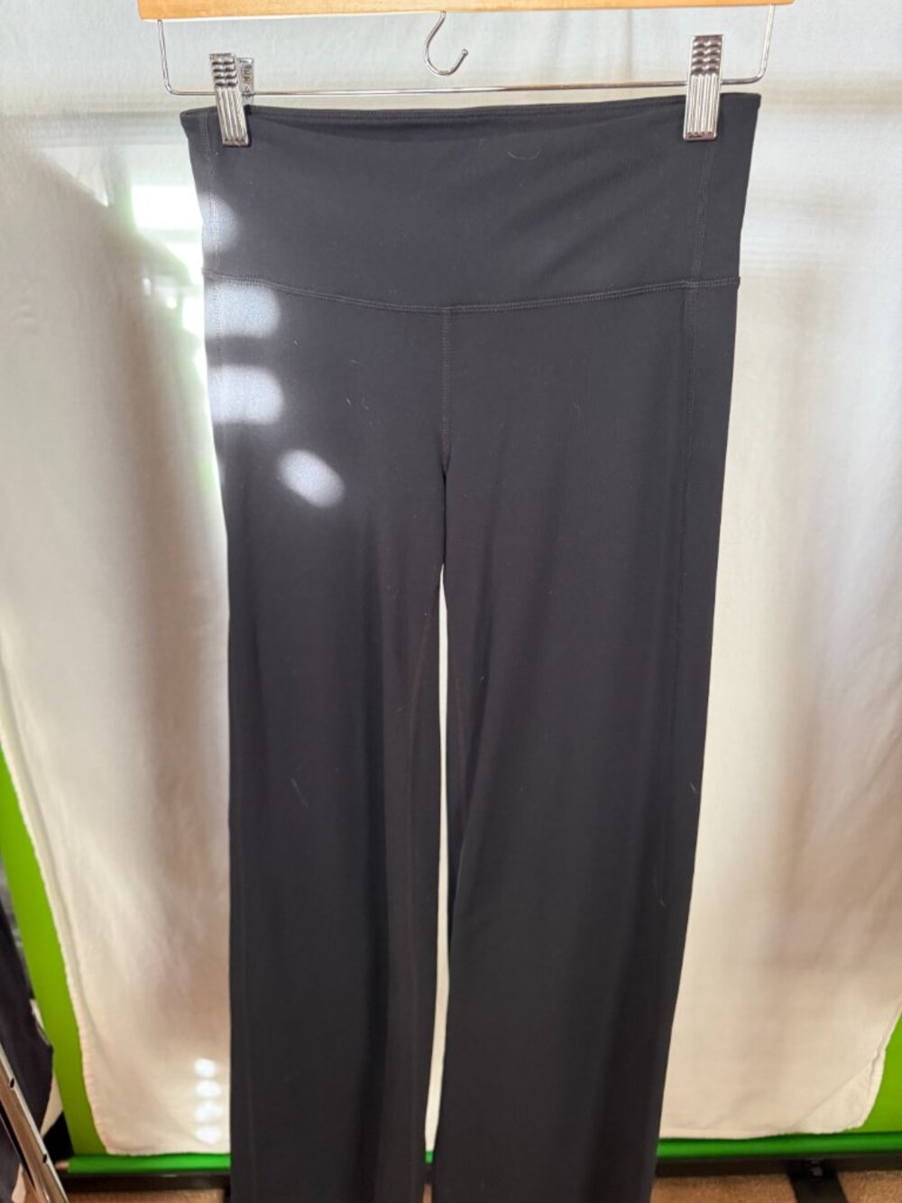 Athleta Black High Rise Wide Leg Pants Size ST